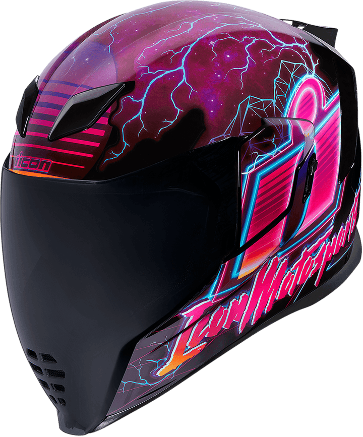 Icon Airflite Synthwave Purple Helmet - Motor Psycho Sport