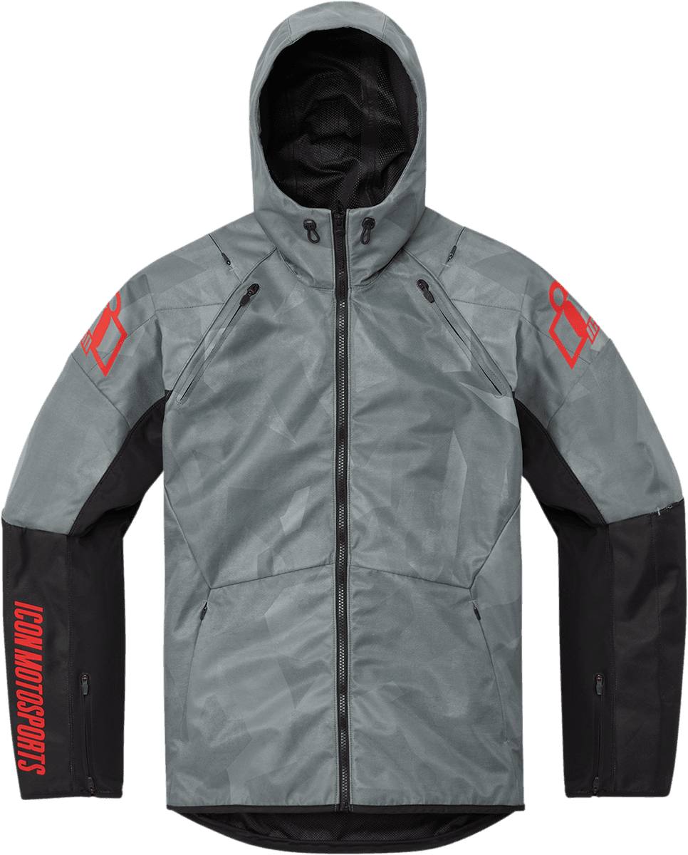 Icon Airform Battlescar Gray Men's Jacket - Motor Psycho Sport