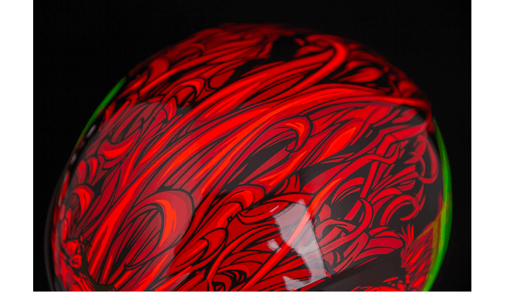 Icon Airform Manik'r Red Helmet - Motor Psycho Sport