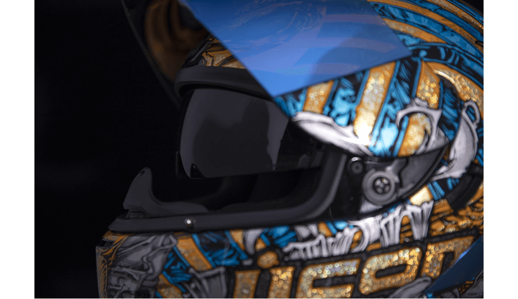 Icon Airform Pharaoh Gold Helmet - Motor Psycho Sport