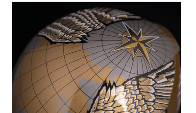 Icon Airform Semper Fi Gold Helmet - Motor Psycho Sport