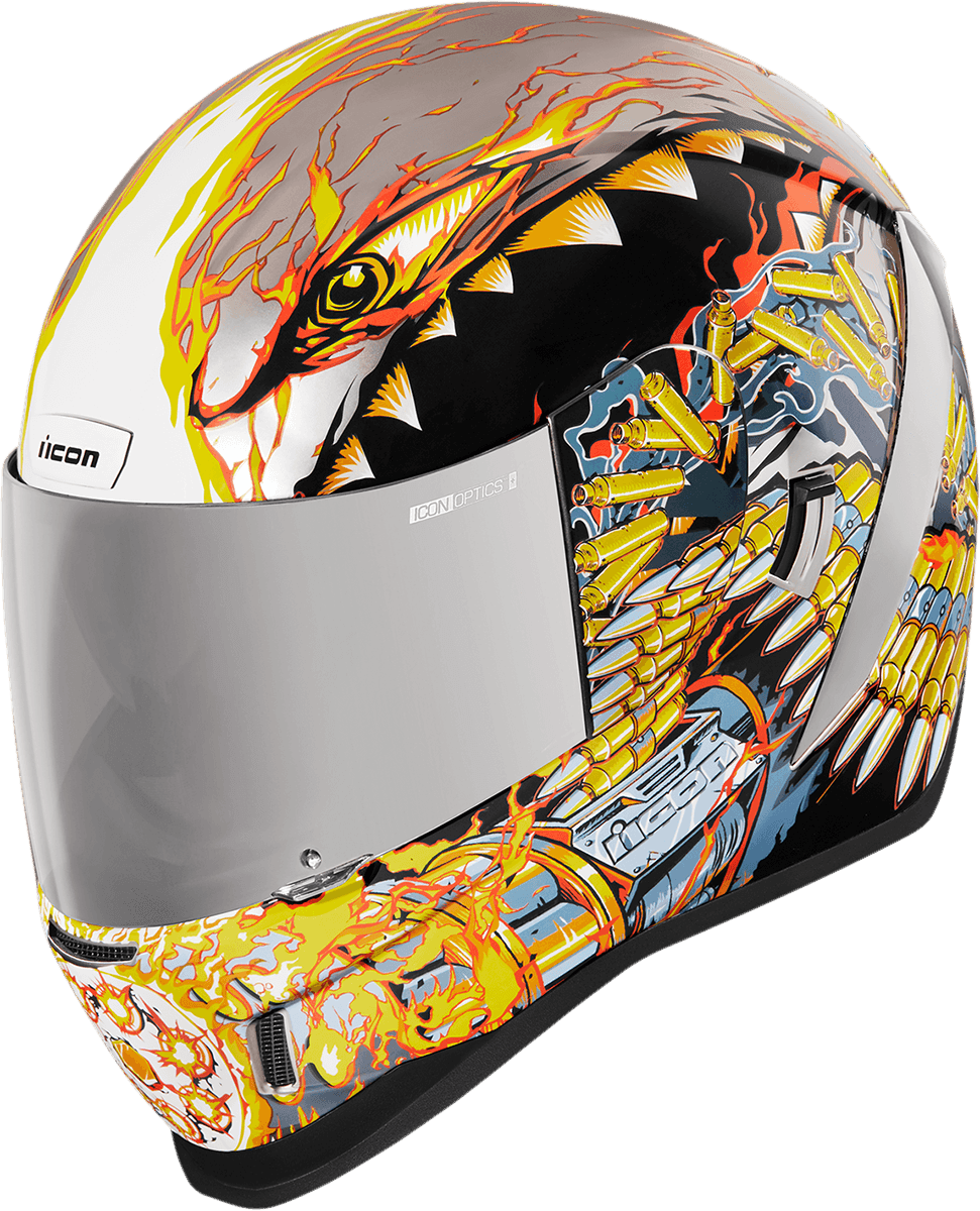 Icon Airform Warthog Silver Helmet - Motor Psycho Sport