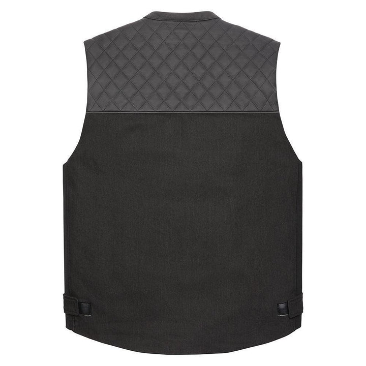 Icon Chamonix Denim Vest Black - Motor Psycho Sport