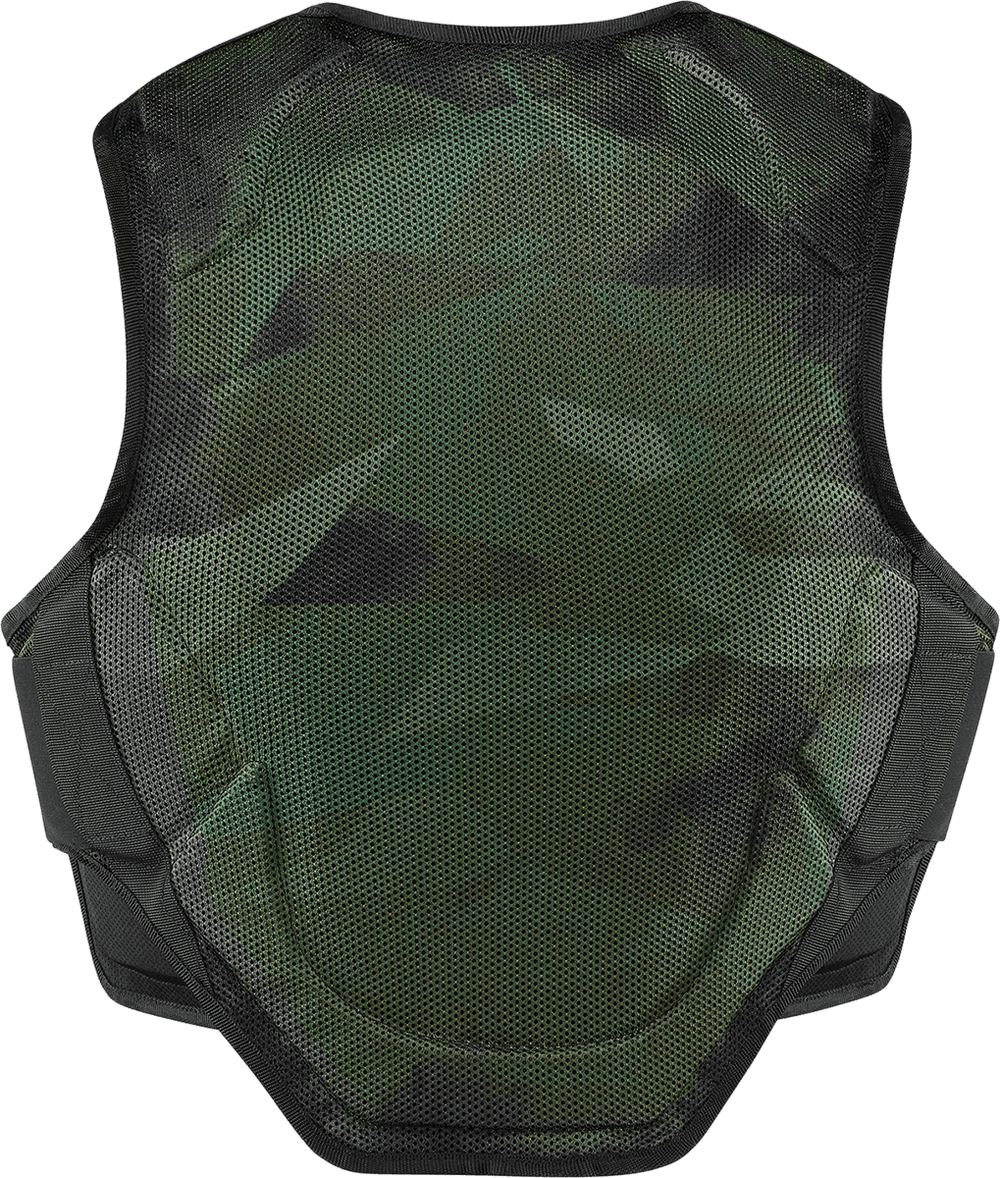 Icon Men's Field Armor Softcore Vest - Green Camo - Motor Psycho Sport