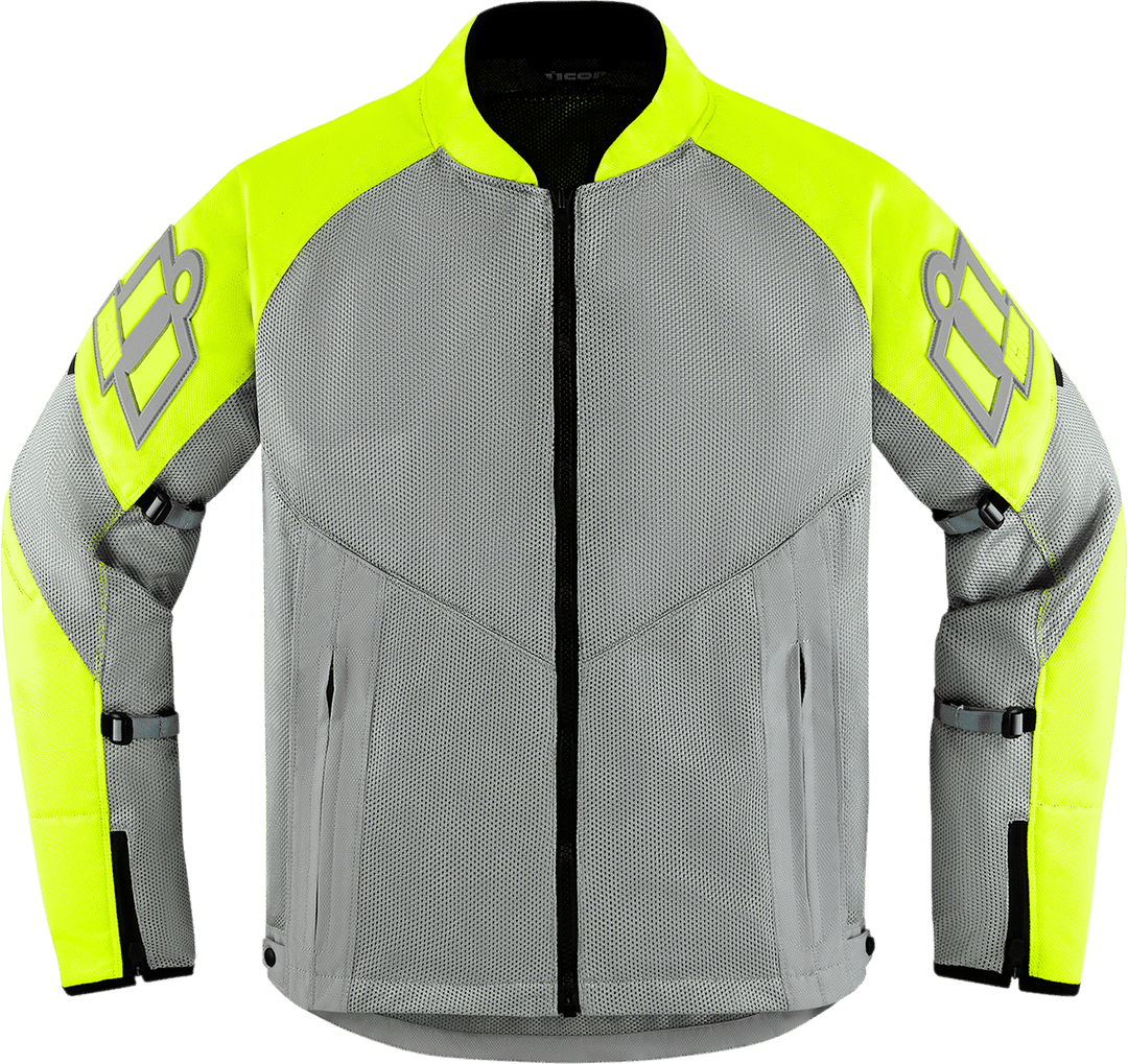 Icon Men's Mesh AF Jacket - Hi-Viz - Motor Psycho Sport