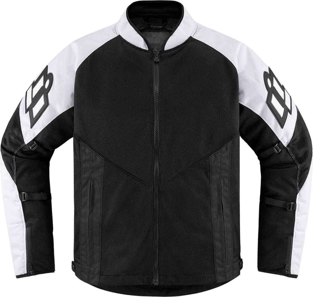 Icon Men's Mesh AF Jacket - White - Motor Psycho Sport