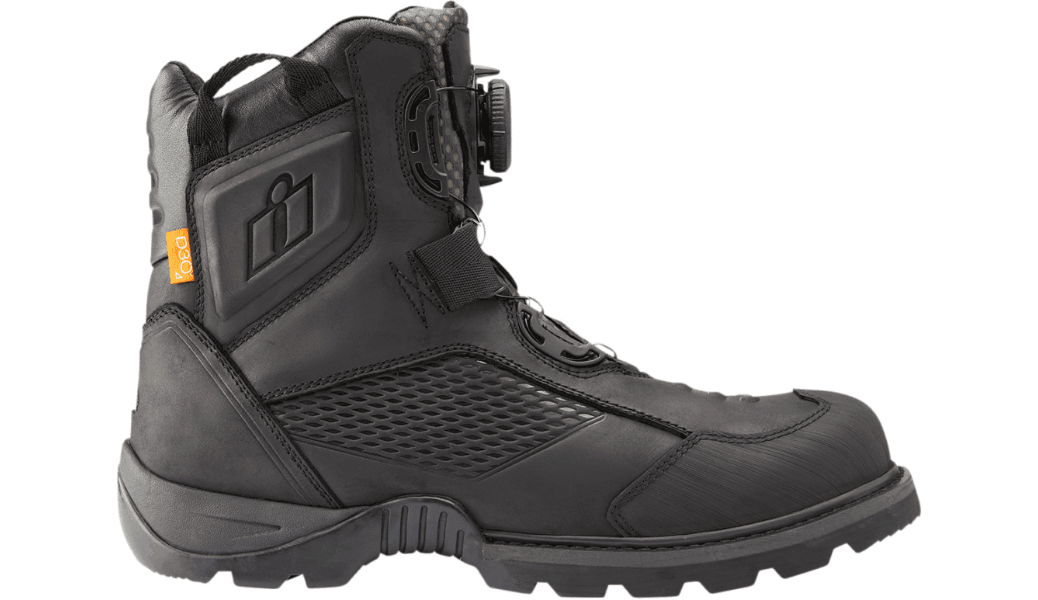 Icon Stormhawk Waterproof Black Boots - Motor Psycho Sport