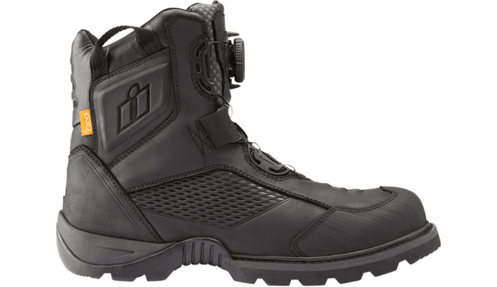 Icon Stormhawk Waterproof Black Boots - Motor Psycho Sport