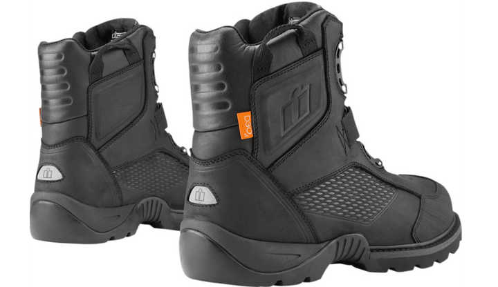 Icon Stormhawk Waterproof Black Boots - Motor Psycho Sport