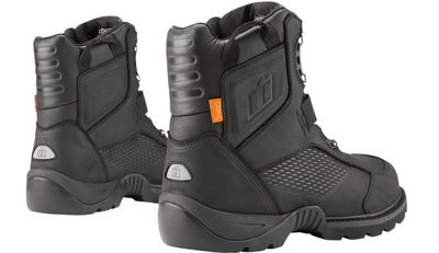 Icon Stormhawk Waterproof Black Boots - Motor Psycho Sport