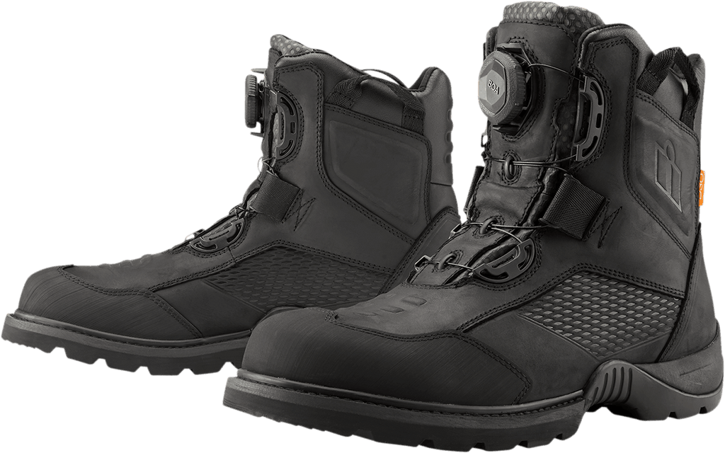 Icon Stormhawk Waterproof Black Boots – Motor Psycho Sport