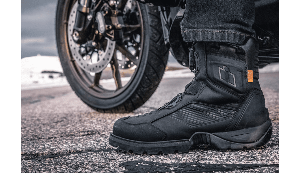 Icon Stormhawk Waterproof Black Boots - Motor Psycho Sport