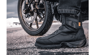 Icon Stormhawk Waterproof Black Boots - Motor Psycho Sport
