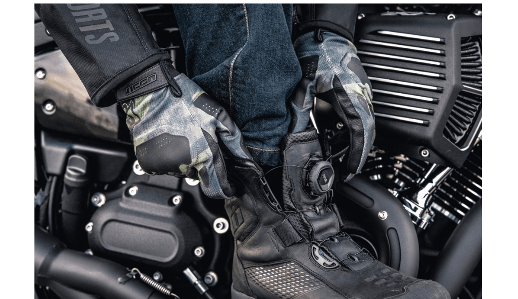 Icon Stormhawk Waterproof Black Boots - Motor Psycho Sport