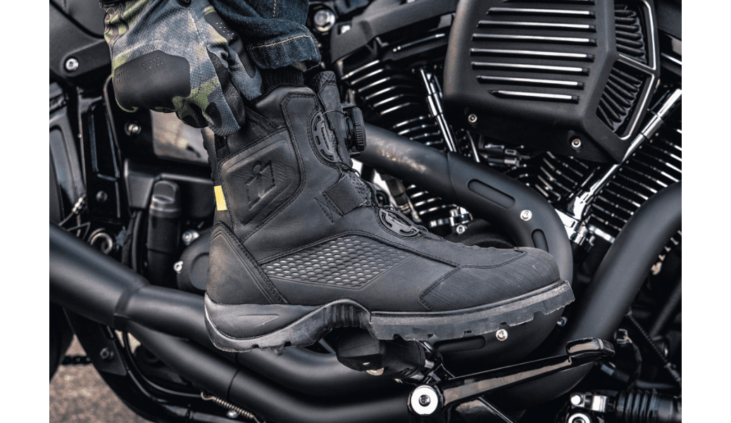 Icon Stormhawk Waterproof Black Boots - Motor Psycho Sport