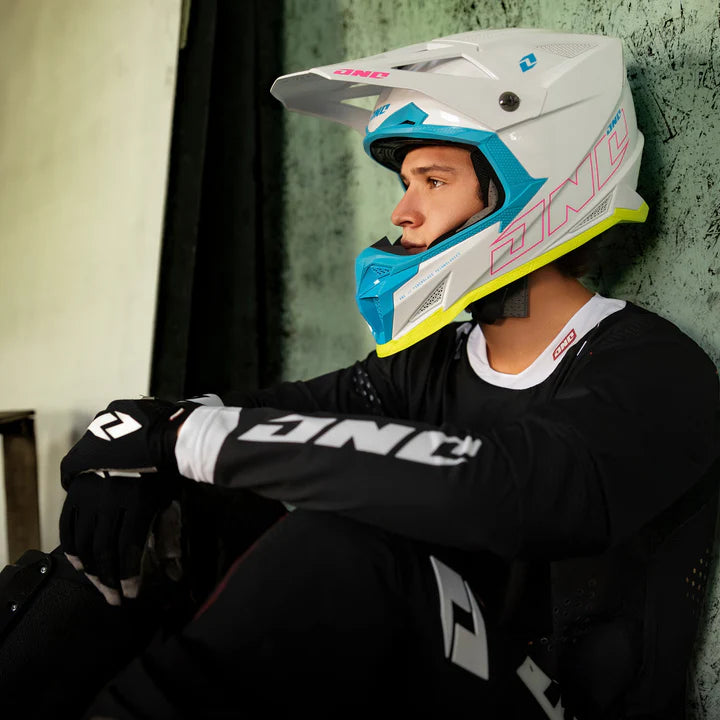 One Industries X-297 HELMET - HORIZON MIAMI WHITE