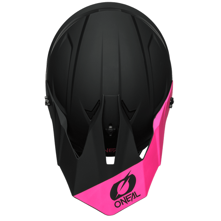 O'Neal 1 SRS Solid Helmet Black/Pink - Motor Psycho Sport