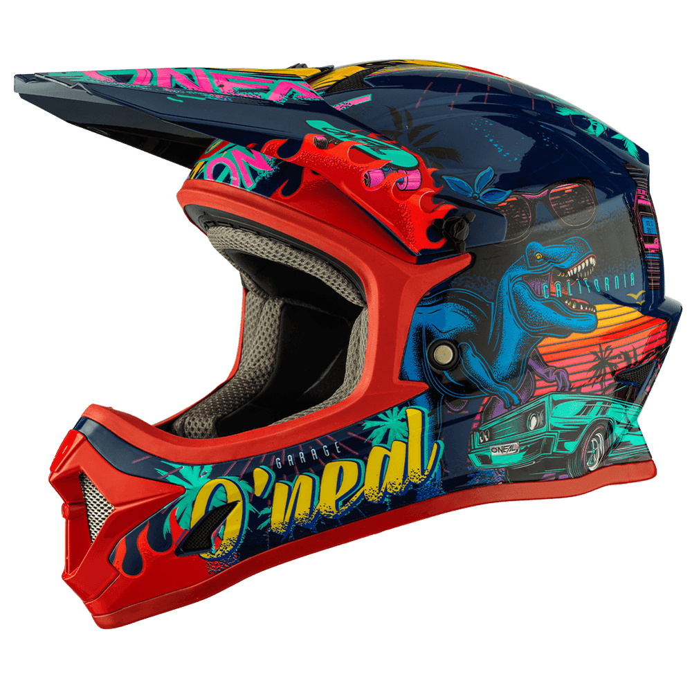 O'Neal 1 SRS Youth Solid Helmet Rex - Motor Psycho Sport