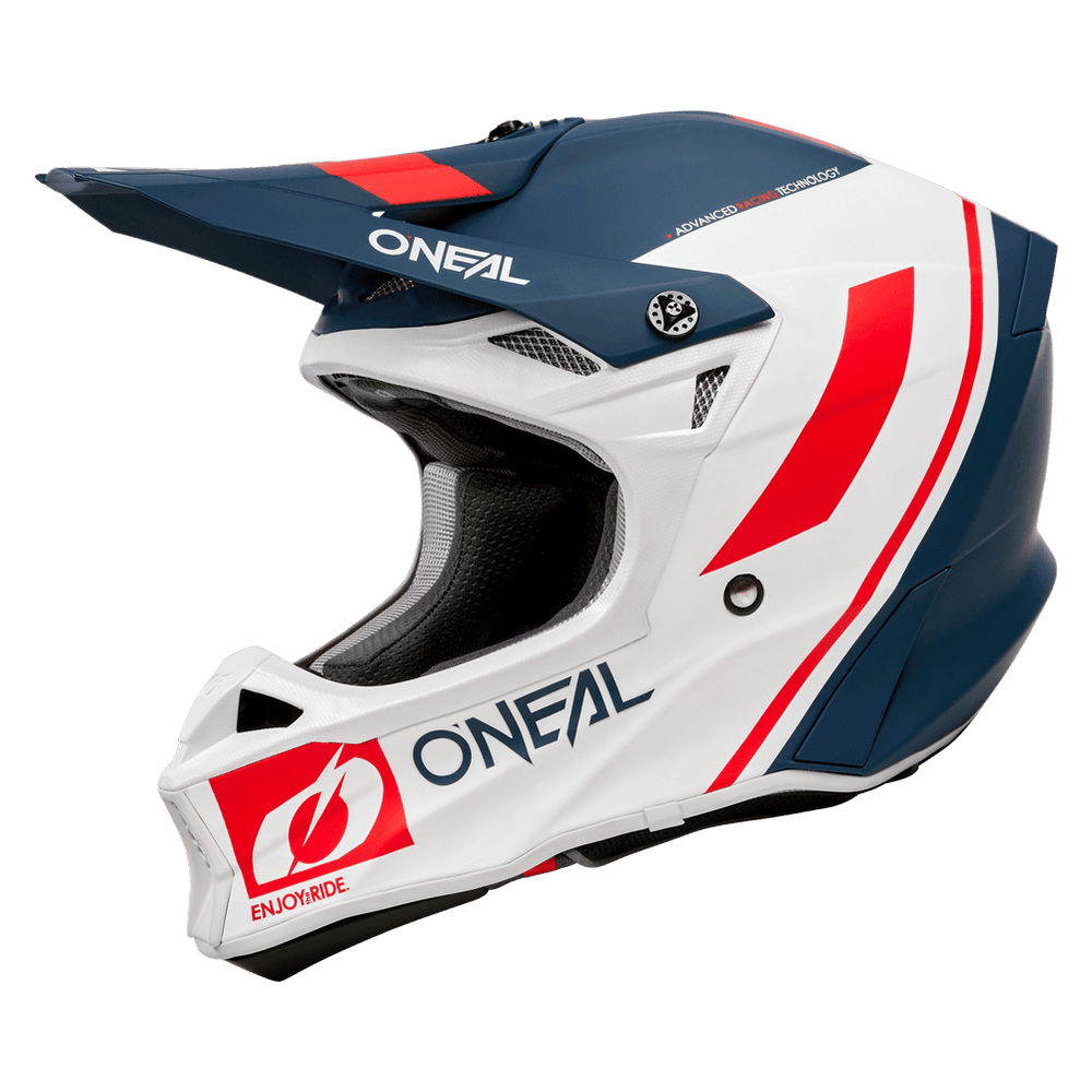 O'Neal 10 SRS Flow V.23 Helmet Blue/White/Red - Motor Psycho Sport