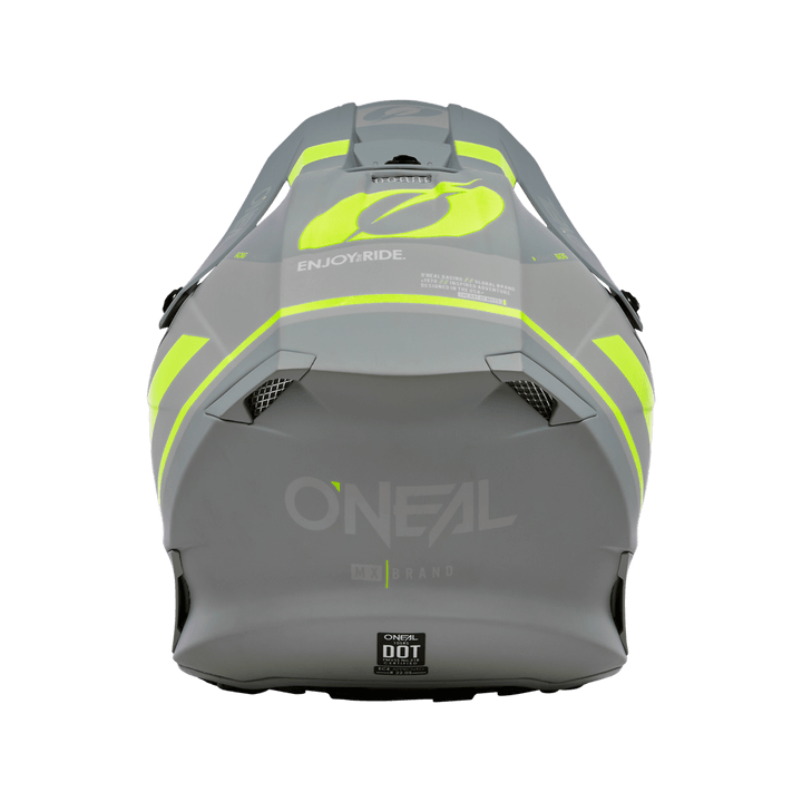 O'Neal 10 SRS Flow V.23 Helmet Gray/Neon - Motor Psycho Sport