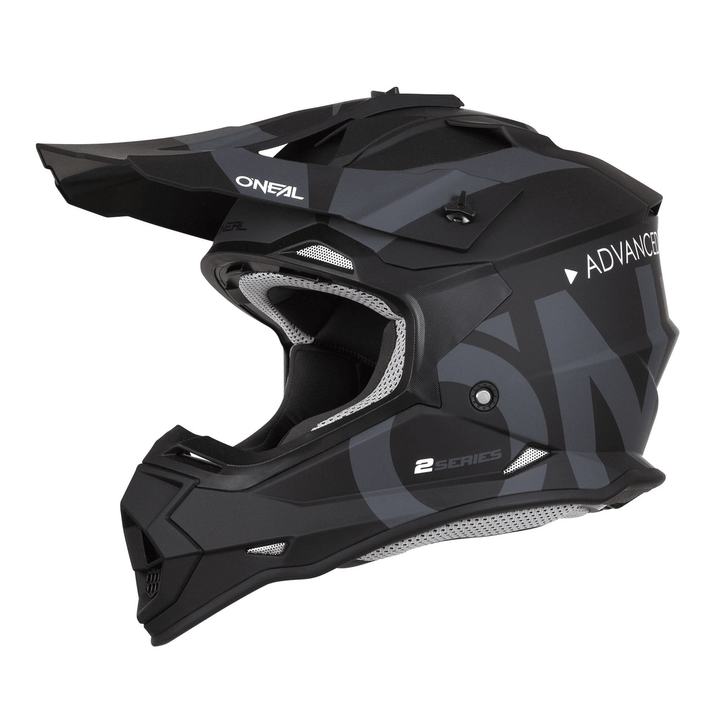 O'Neal 2 SRS Slick Helmet Black/Grey - Motor Psycho Sport