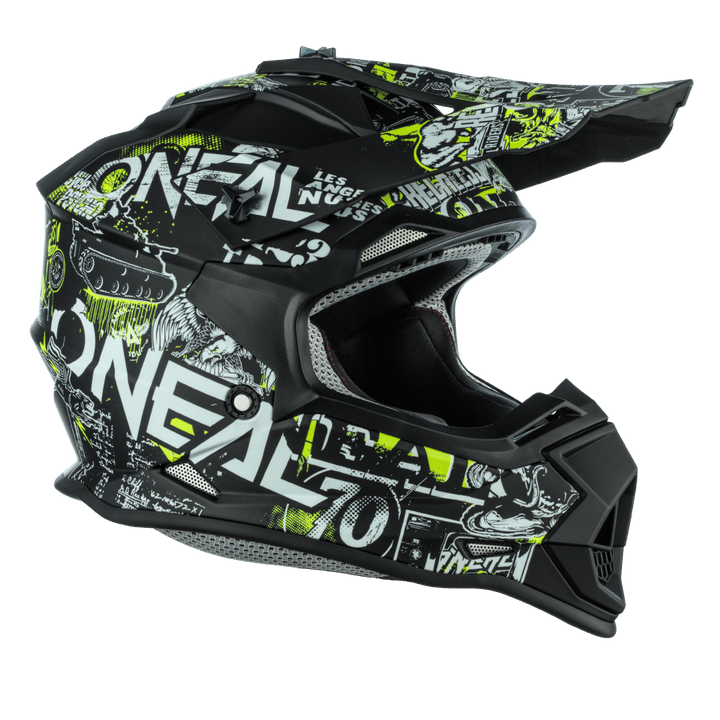 O'Neal 2 SRS Youth Attack Helmet Black - Motor Psycho Sport