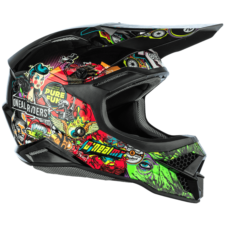 O'Neal 3 SRS Crank 2.0 Helmet - Motor Psycho Sport