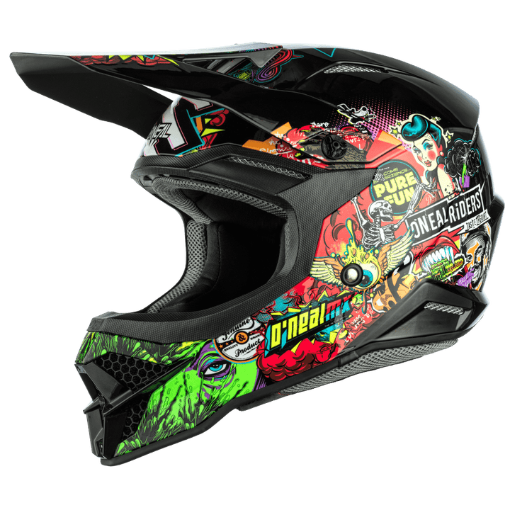 O'Neal 3 SRS Crank 2.0 Helmet - Motor Psycho Sport