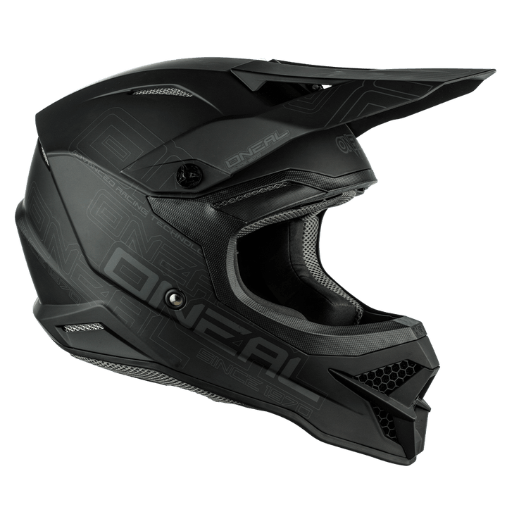 O'Neal 3 SRS Flat 2.0 Helmet Black - Motor Psycho Sport