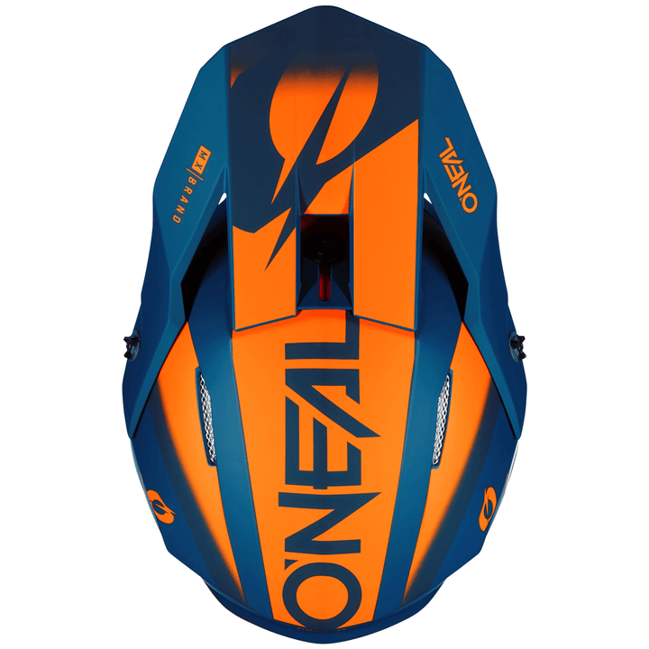 O'Neal 3 SRS Hexx V.23 Helmet Blue/Orange - Motor Psycho Sport