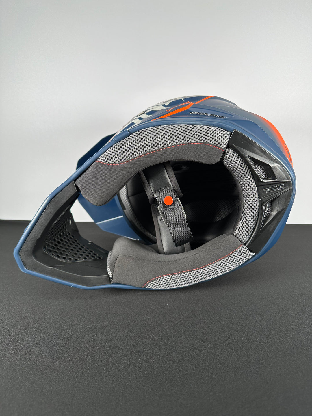 O'Neal 3 SRS Hexx V.23 Helmet Blue/Orange - Size XL - OPEN BOX - Motor Psycho Sport