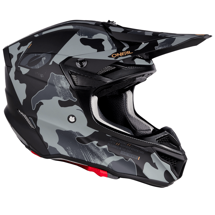 O'Neal 5 SRS Camo V.23 Helmet Black/Gray - Motor Psycho Sport