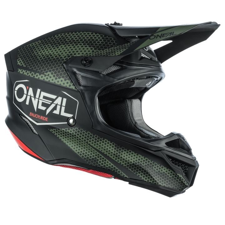 O'Neal 5 SRS Covert Helmet Black/Green - Motor Psycho Sport