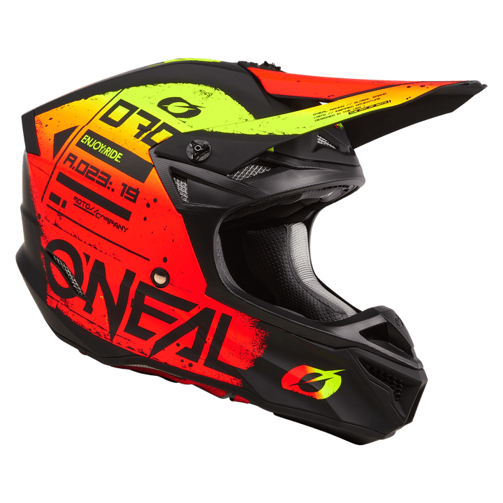 O'Neal 5 SRS Scarz V.24 Helmet Black/Red - Motor Psycho Sport