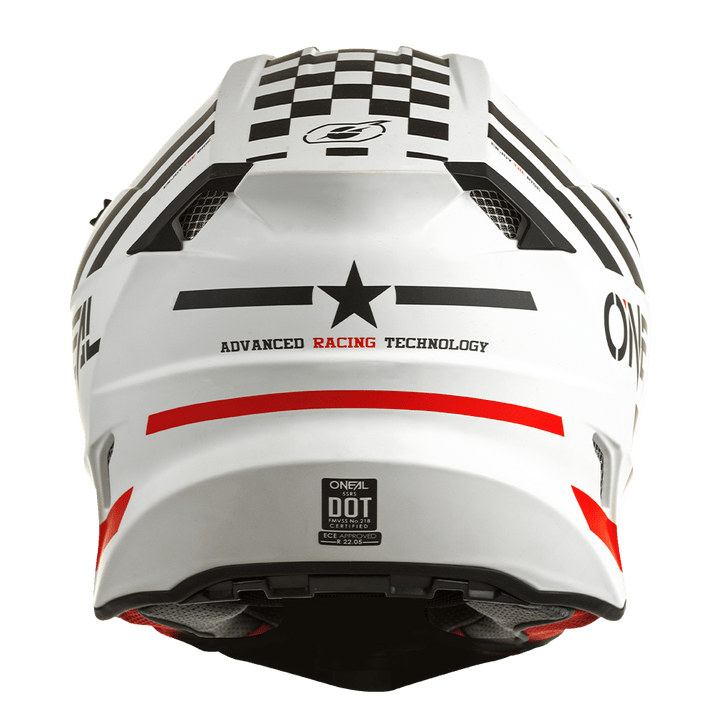 O'Neal 5 SRS Squadron Helmet White/Black - Motor Psycho Sport