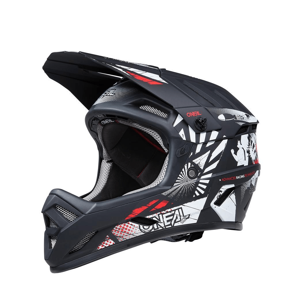 O'Neal Backflip Boom Helmet Black/White - Cycling - Motor Psycho Sport