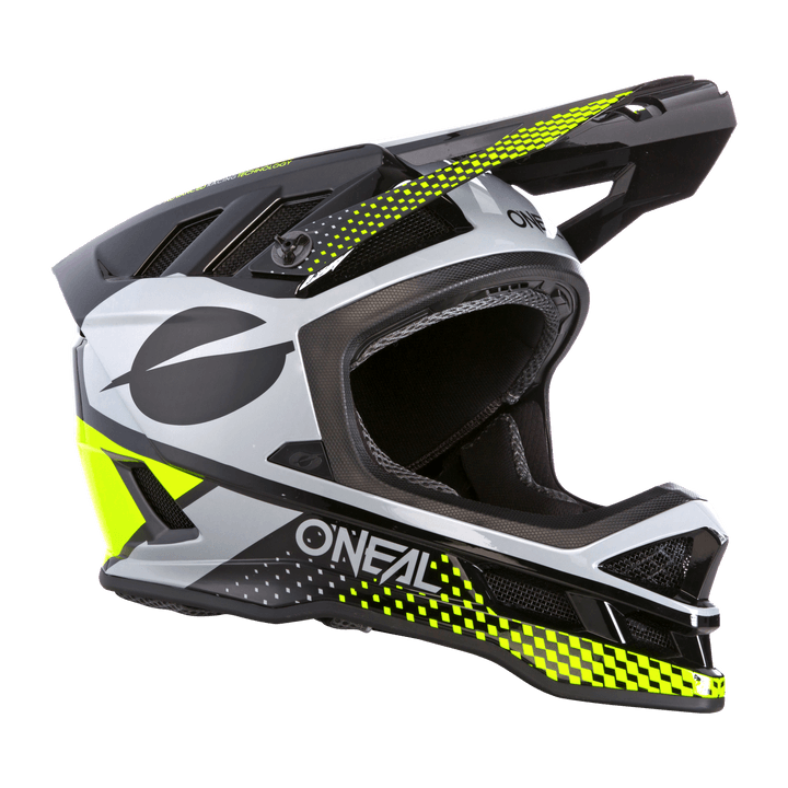O'Neal Blade Polyacrylite Helmet Ace Black/Neon Yellow - Motor Psycho Sport