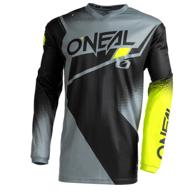 O'Neal Element Racewear Jersey Black/Gray/Yellow - Motor Psycho Sport