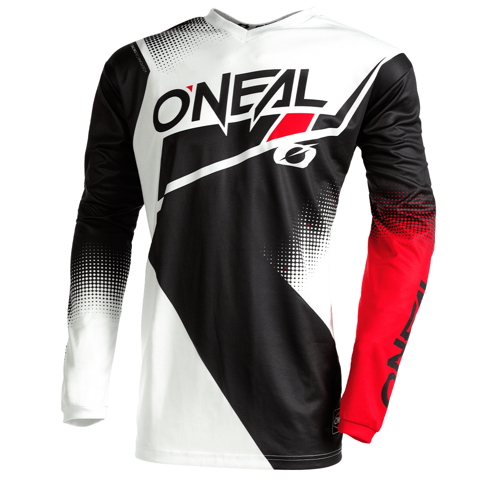 O'Neal Element Racewear Jersey Black/White/Red - Motor Psycho Sport