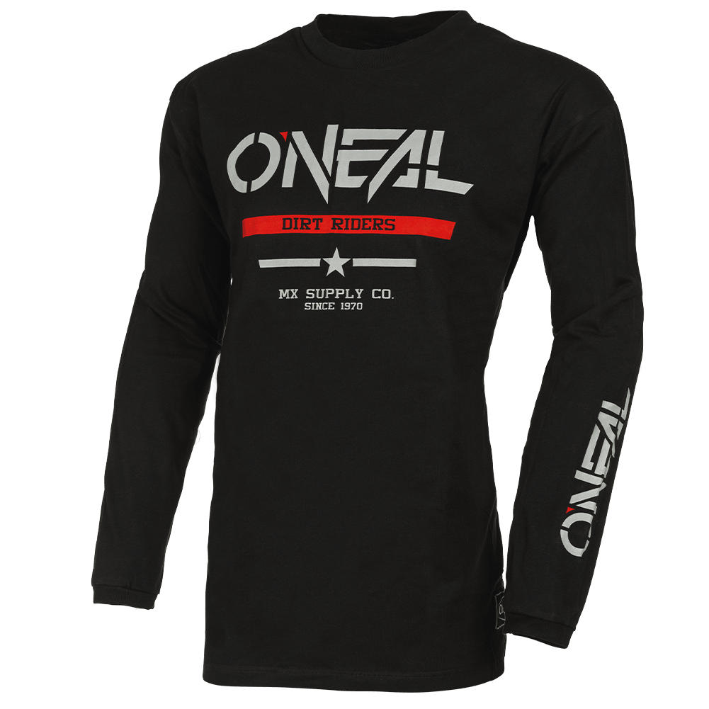 O'Neal Element Squadron Cotton Jersey Black/Gray - Motor Psycho Sport