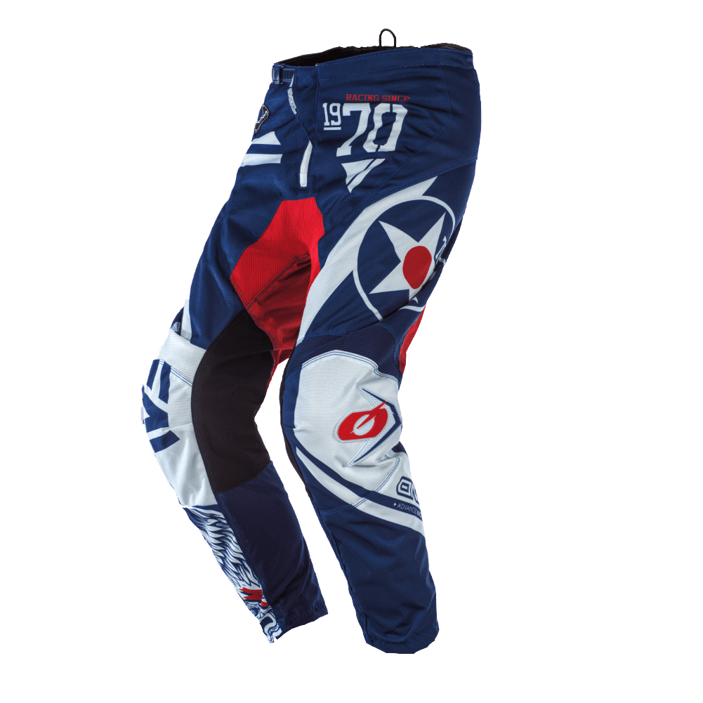 O'Neal Element Warhawk Pant Blue/Red - Motor Psycho Sport