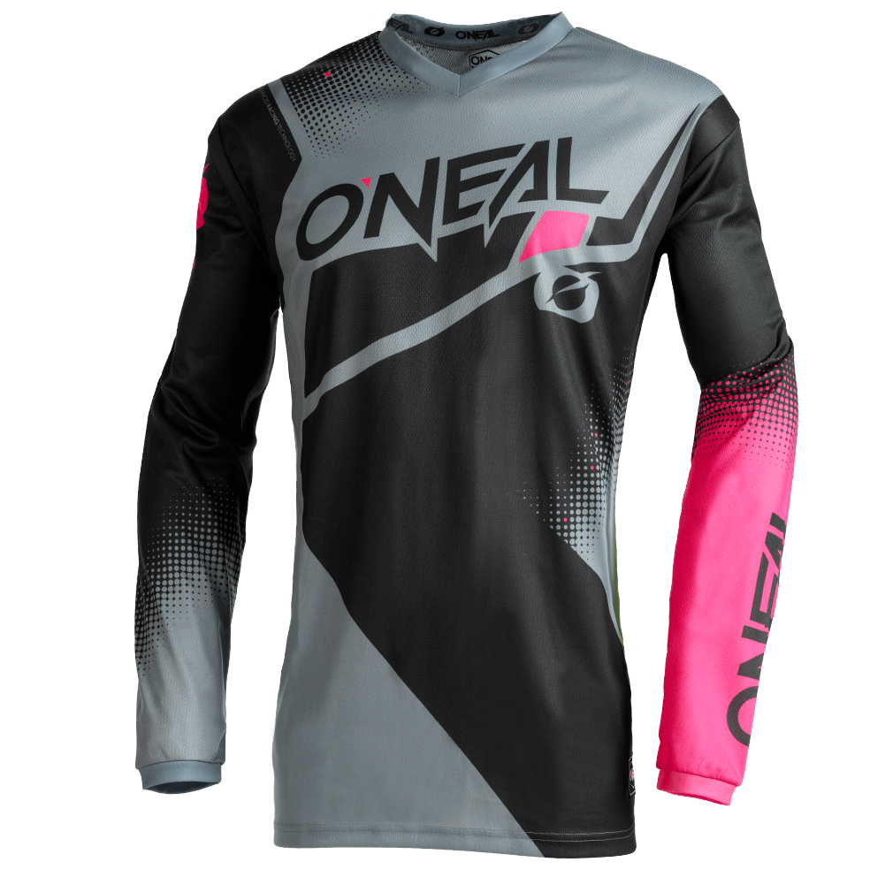 O'Neal Girls Element Racewear Jersey Black/Gray/Pink - Motor Psycho Sport