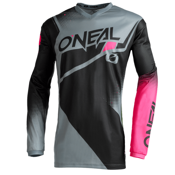 O'Neal Girls Element Racewear Jersey Black/Gray/Pink - Motor Psycho Sport