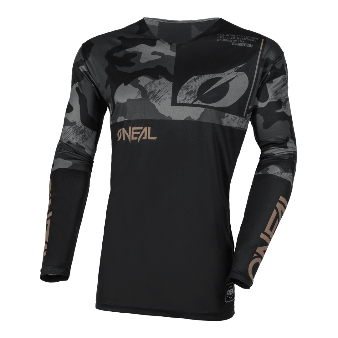 O'Neal Mayhem Camo V.23 Jersey Black/Gray - Motor Psycho Sport