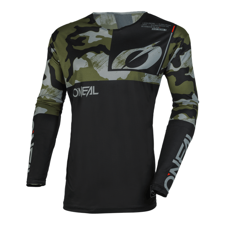 O'Neal Mayhem Camo V.23 Jersey Black/Green - Motor Psycho Sport