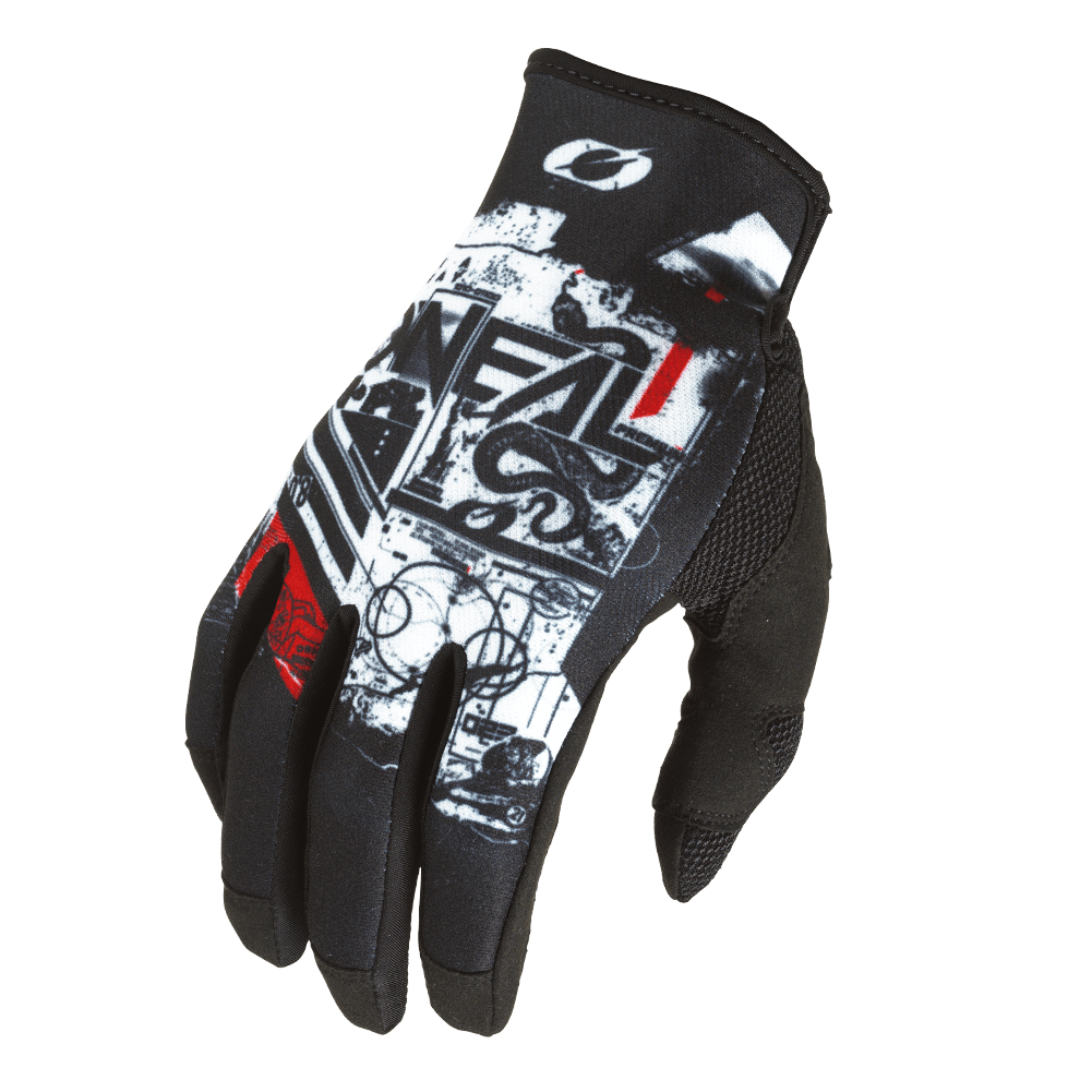 O'Neal Mayhem Scarz Glove Black/White - Motor Psycho Sport