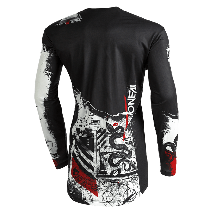 O'Neal Mayhem Scarz Jersey Black/White - Motor Psycho Sport