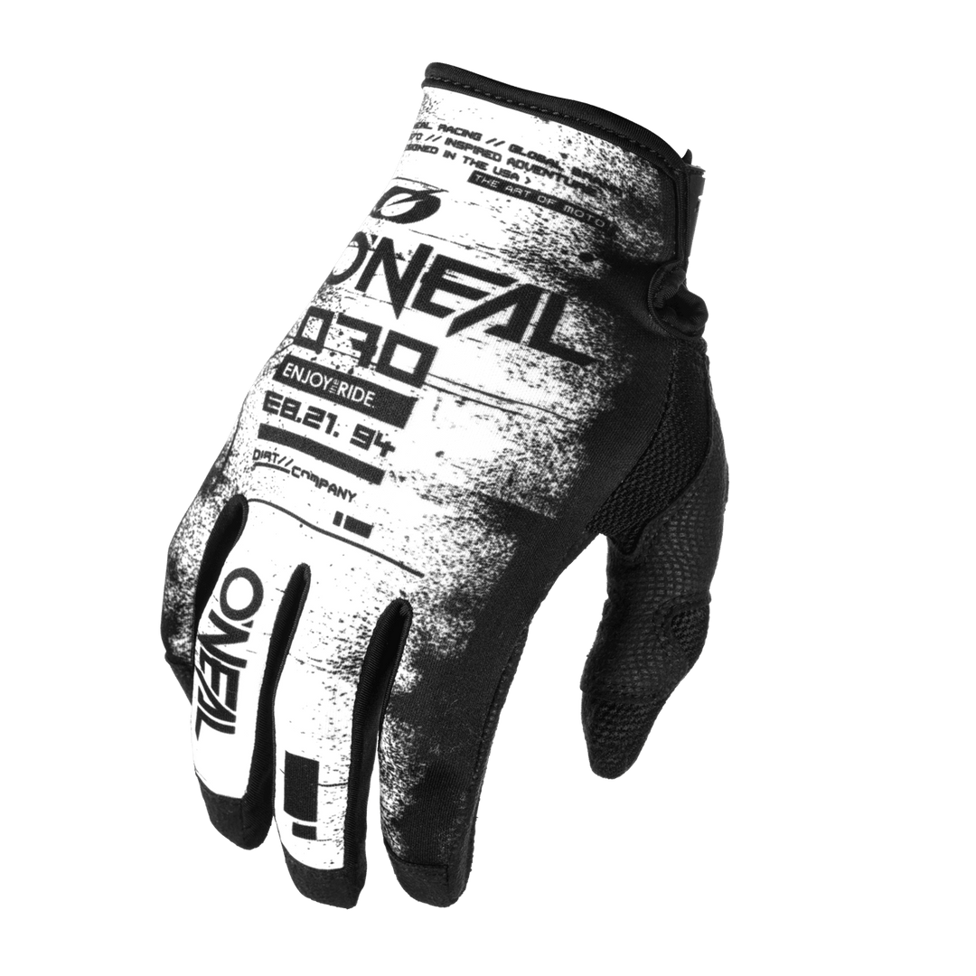 O'Neal Mayhem Scarz V.24 Glove Black/White - Motor Psycho Sport