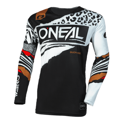 O'Neal Mayhem Wild V.23 Jersey Black/White - Motor Psycho Sport