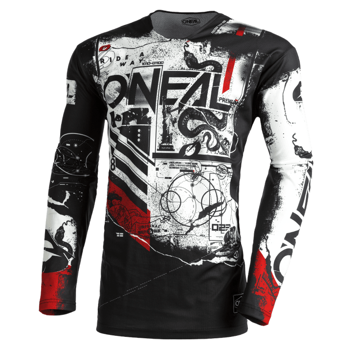 O'Neal Mayhem Youth Scarz Jersey Black/White - Motor Psycho Sport